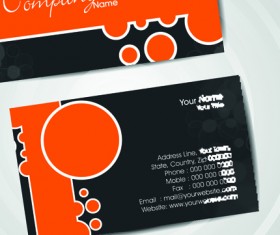 Set of Flyer cover and business card vector 03