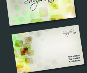 Set of Flyer cover and business card vector 05