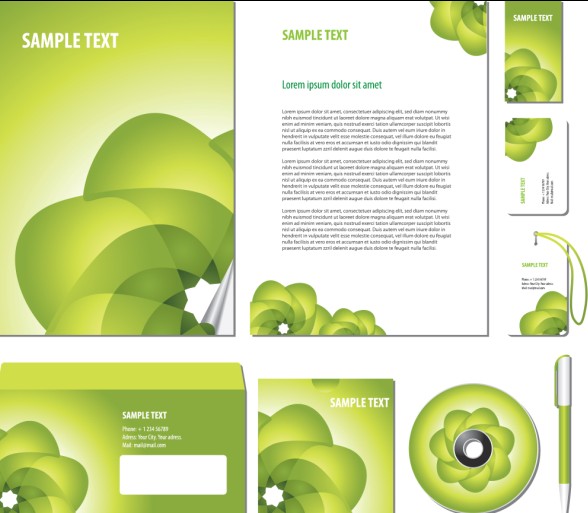 Green cover of Corporate Accessories vector