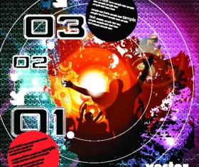 vector of Music elements illustration art 05