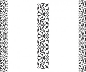 Elements of Vintage frames vector set 04