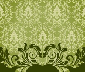 Ornate Vintage Floral vector Backgrounds art 04