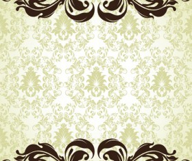 Ornate Vintage Floral vector Backgrounds art 06
