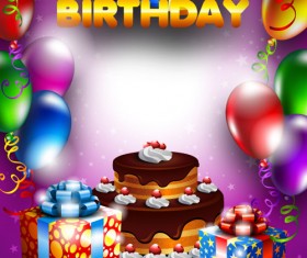 Happy Birthday design elements free vector 05 free download