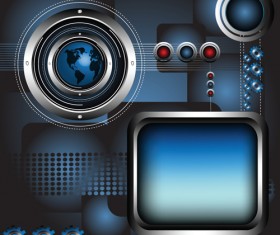 Web elements of Button and menu vector 01