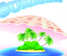 Summer Tourism illustration vector 02