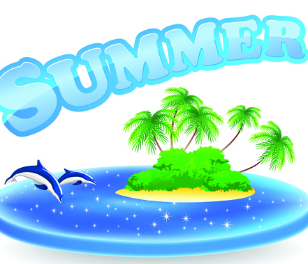Summer Tourism illustration vector 05