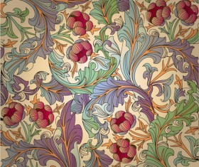 Set of ornate Floral Patterns vector 01