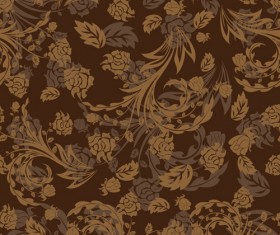 Set of ornate Floral Patterns vector 02