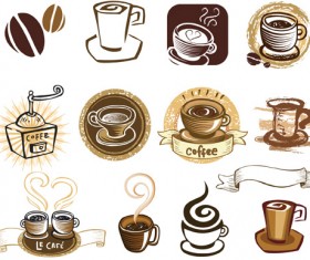 Vintage of Retro Coffee Labels vector
