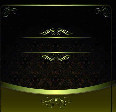 luxurious of Vintage gold vector 02