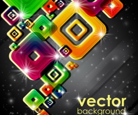Set of abstract colorful background vector 01