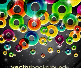 Set of abstract colorful background vector 02