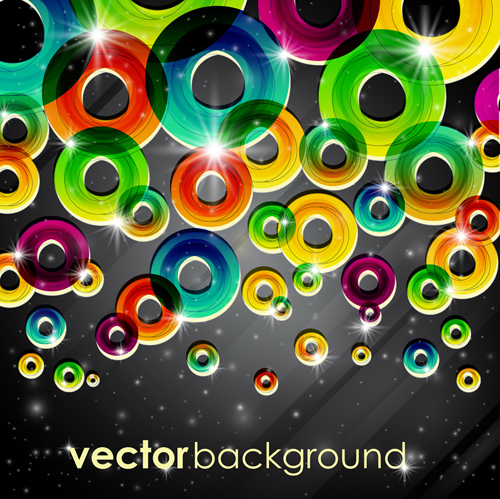 Set of abstract colorful background vector 02
