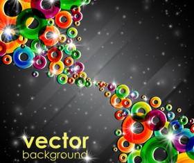 Set of abstract colorful background vector 03