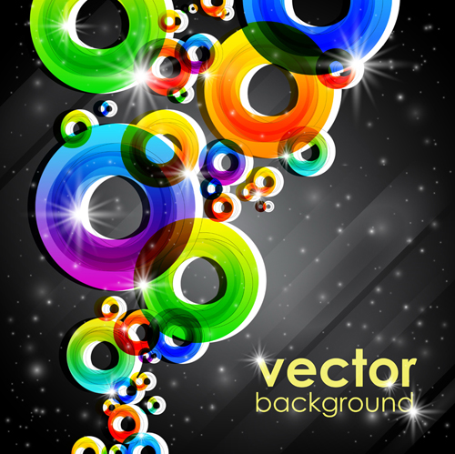 Set of abstract colorful background vector 04