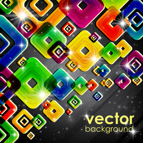 Set of abstract colorful background vector 05