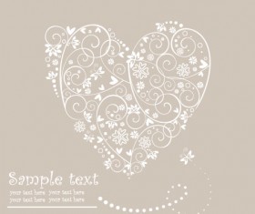 Hand drawn Retro flower Decoration background vector 04