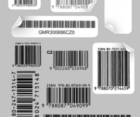 Various types of barcodes vector set 01