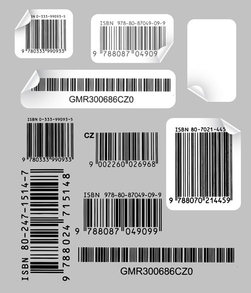 Various types of barcodes vector set 01