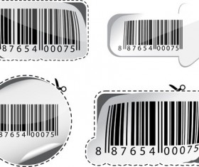 Various types of barcodes vector set 03