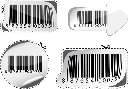 Various types of barcodes vector set 03