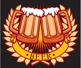 Different Beer elements covers for label and background 01