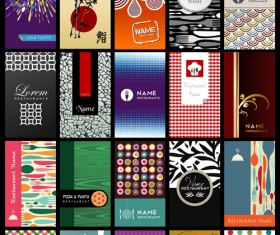 Various Business Cards template and background vector 02