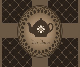 Vector of Vintage cafe menu background art 03