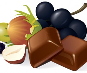 Set of Chocolate design elements vector 02