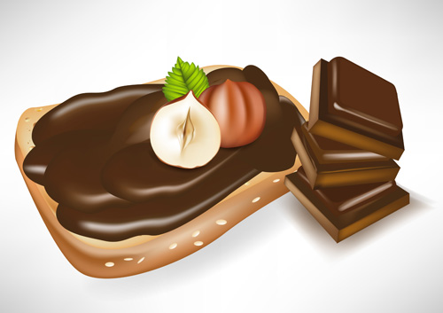 Set of Chocolate design elements vector 03