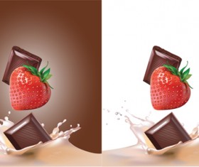 Set of Chocolate design elements vector 04