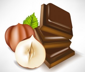 Set of Chocolate design elements vector 05