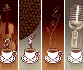 coffee cards design elements vector 02