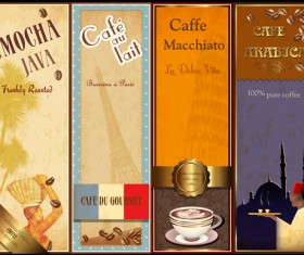 coffee cards design elements vector 03
