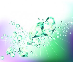 Elements of Background with diamond vector 01