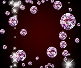 Elements of Background with diamond vector 03