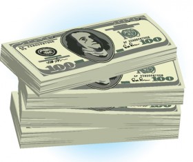 Set of Dollar design elements vecot 05