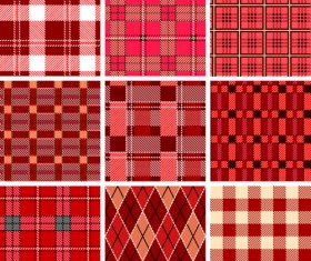 Set of Different Fabric patterns vector 03
