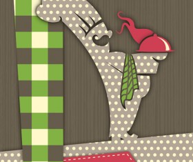 Elements of commonly Restaurant Menu cover vector 02