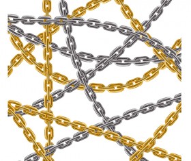 Different Metal chain art background vector 02