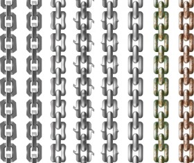 Different Metal chain art background vector 03
