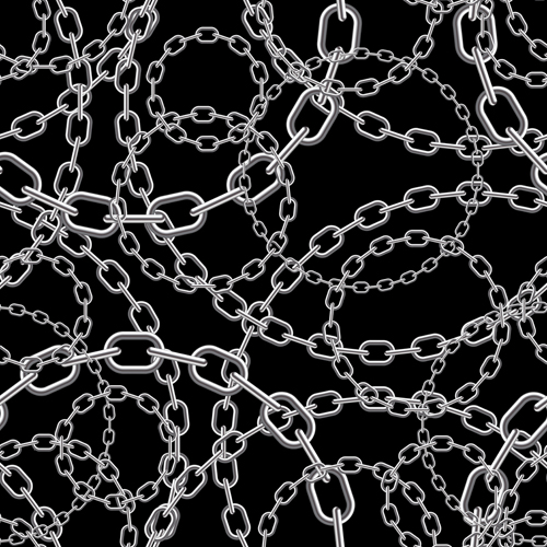 Different Metal chain art background vector 04
