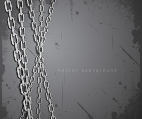 Different Metal chain art background vector 05