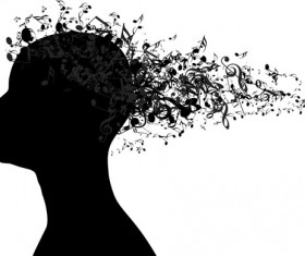 music Note and People vector 01