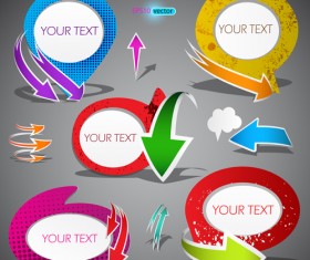 Different sale label stickers vector 01