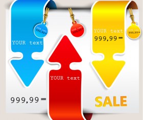 Different sale label stickers vector 03