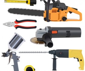 Various building tools elements vector set 01