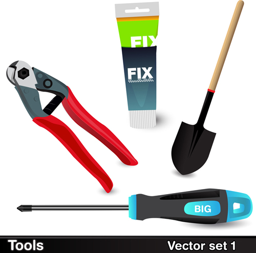 Various of life tool vector set 06
