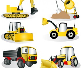 Different Traffic Tool elements vector 07